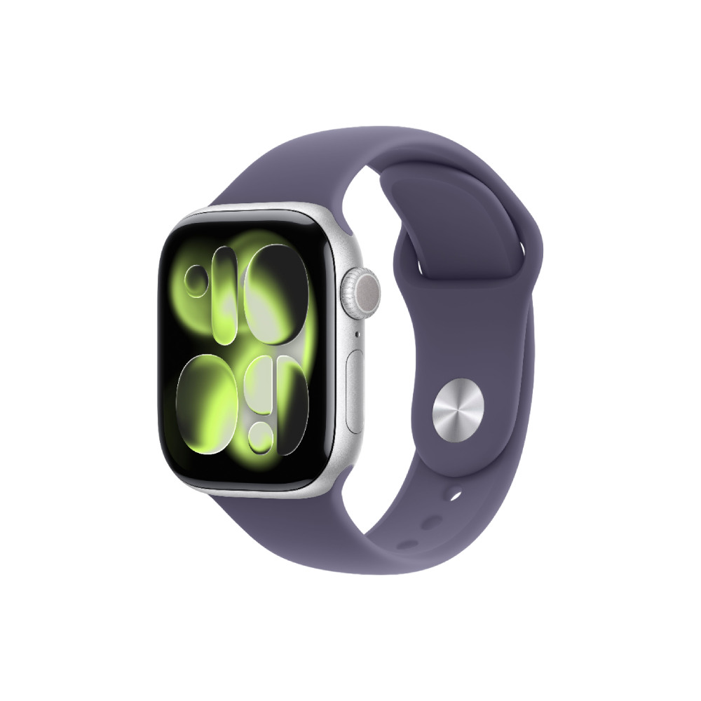 Apple Watch S11 GPS 42mm Silver Aluminium Case with Purple Fog Sport Band - S/M